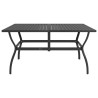 Table de jardin Anthracite 140x80x72 cm Acier 558103558103
