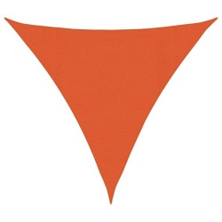 Voile d'ombrage 160 g/m² triangulaire orange 4,5x4,5x4,5 m PEHD 558110558110
