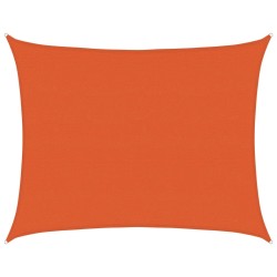 Voile d'ombrage 160 g/m² rectangulaire orange 6x8 m PEHD 558121558121