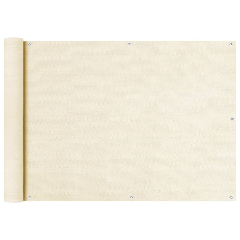 Écran de balcon Crème 75x400 cm PEHD  558155558155