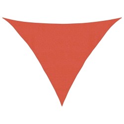 Voile d'ombrage 160 g/m² triangulaire terre cuite 4x4x5,8m PEHD 558169558169