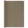Écran de balcon Taupe 120x500 cm PEHD 558172558172
