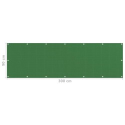 Écran de balcon Vert clair 90x300 cm PEHD 558174558174