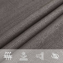 Voile d'ombrage 160 g/m² Anthracite 6x6x6 m PEHD 558180558180