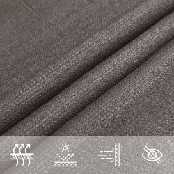Voile d'ombrage 160 g/m² Anthracite 5x8 m PEHD 558182558182