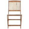 Chaises pliables d'extérieur et coussins lot de 8 Bois d'acacia 558188558188