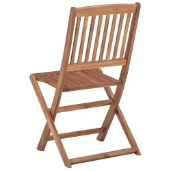 Chaises pliables d'extérieur et coussins lot de 8 Bois d'acacia 558193558193