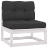 Salon de jardin 5 pcs avec coussins Bois de pin massif 558195558195