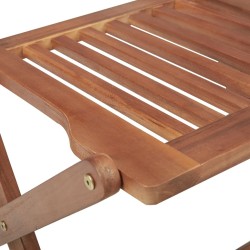 Chaises pliables d'extérieur 8 pcs Bois d'acacia solide 558196558196