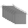 Chaises pliables d'extérieur et coussins lot de 8 Bois d'acacia 558209558209