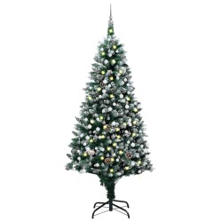 Arbre de Noël artificiel avec LED/boules pommes de pin 240cm 558213558213