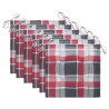 Chaises de jardin avec coussins lot de 6 Bois d'acacia massif 558214558214