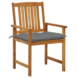 Chaises de jardin avec coussins lot de 6 Bois d'acacia massif 558215558215
