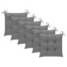 Chaises de jardin avec coussins lot de 6 Bois d'acacia massif 558215558215