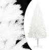 Arbre de Noël artificiel pré-éclairé et boules blanc 240 cm 558217558217