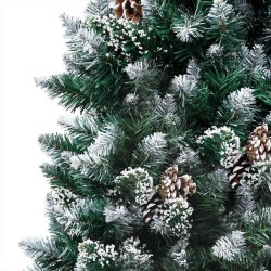 Arbre de Noël artificiel avec LED/boules pommes de pin 210cm 558218558218