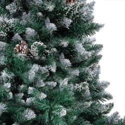 Arbre de Noël artificiel avec LED/boules pommes de pin 180cm 558220558220