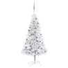 Arbre de Noël artificiel pré-éclairé/boules argenté 120 cm PET 558224558224