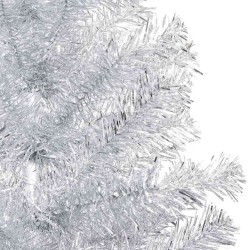 Arbre de Noël artificiel pré-éclairé/boules argenté 120 cm PET 558224558224