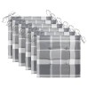 Chaises de jardin avec coussins lot de 6 Bois d'acacia massif 558225558225