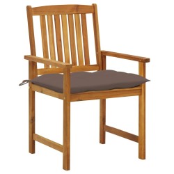 Chaises de jardin avec coussins lot de 6 Bois d'acacia massif 558226558226