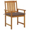 Chaises de jardin avec coussins lot de 6 Bois d'acacia massif 558226558226