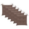 Chaises de jardin avec coussins lot de 6 Bois d'acacia massif 558226558226