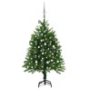 Arbre de Noël artificiel pré-éclairé et boules 120 cm vert 558227558227