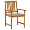 Chaises de jardin avec coussins lot de 6 Bois d'acacia massif 558228558228