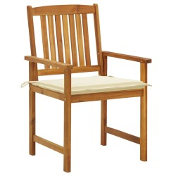Chaises de jardin avec coussins lot de 6 Bois d'acacia massif 558229558229