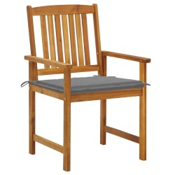 Chaises de jardin avec coussins lot de 6 Bois d'acacia massif 558230558230