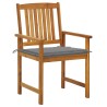 Chaises de jardin avec coussins lot de 6 Bois d'acacia massif 558230558230