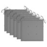 Chaises de jardin avec coussins lot de 6 Bois d'acacia massif 558230558230