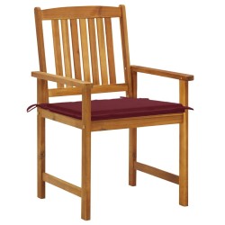 Chaises de jardin avec coussins lot de 6 Bois d'acacia massif 558234558234