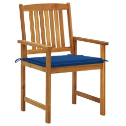 Chaises de jardin avec coussins lot de 6 Bois d'acacia massif 558235558235