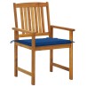Chaises de jardin avec coussins lot de 6 Bois d'acacia massif 558235558235