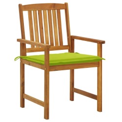 Chaises de jardin avec coussins lot de 6 Bois d'acacia massif 558236558236