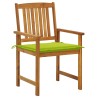 Chaises de jardin avec coussins lot de 6 Bois d'acacia massif 558236558236