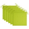 Chaises de jardin avec coussins lot de 6 Bois d'acacia massif 558236558236
