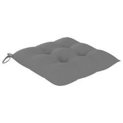 Chaises de jardin et coussins lot de 8 Bois acacia solide Gris 558237558237