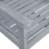 Chaises de jardin lot de 8 Bois massif d'acacia Gris 558239558239