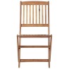 Chaises pliables de jardin lot de 8 avec coussins Bois d'acacia 558242558242