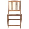 Chaises pliables de jardin lot de 8 avec coussins Bois d'acacia 558254558254