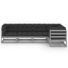 Salon de jardin 5 pcs avec coussins Bois de pin massif 558257558257