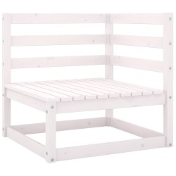 Salon de jardin 8 pcs Blanc Bois de pin massif 558270558270