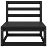 Salon de jardin 8 pcs noir bois de pin massif 558279558279
