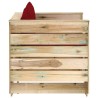 Salon de jardin 2 pcs avec coussins Bois imprégné de vert 558286558286
