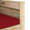Salon de jardin 2 pcs avec coussins Bois imprégné de vert 558286558286