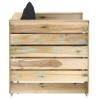 Salon de jardin 2 pcs avec coussins Bois imprégné de vert 558287558287