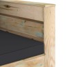 Salon de jardin 2 pcs avec coussins Bois imprégné de vert 558287558287